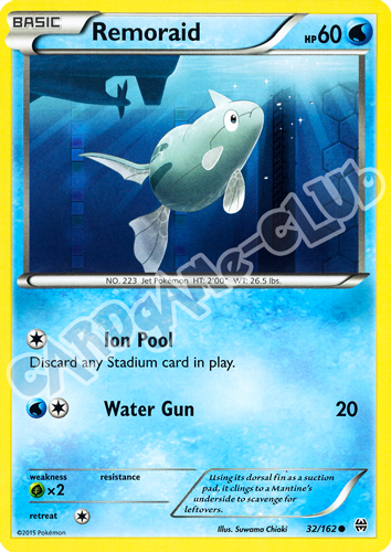 032 / 162 Remoraid comune normale (EN) -NEAR MINT-