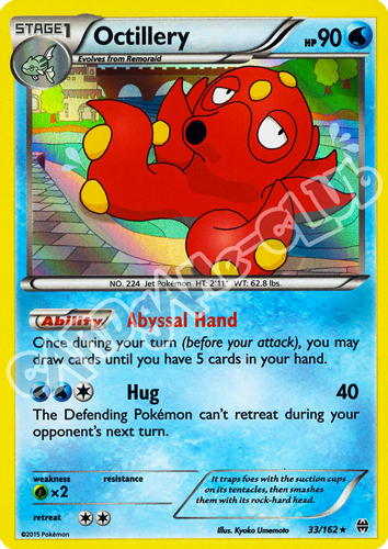 033 / 162 Octillery rara foil (EN) -NEAR MINT-