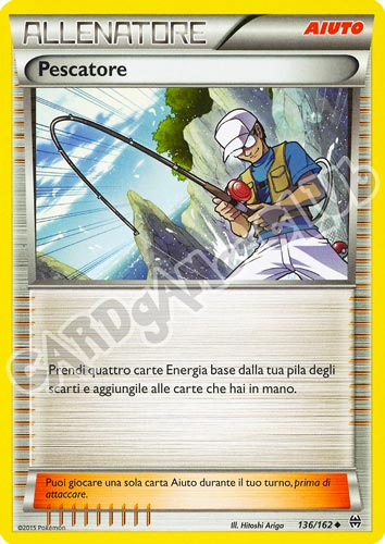 136 / 162 Pescatore non comune normale (IT) -NEAR MINT-