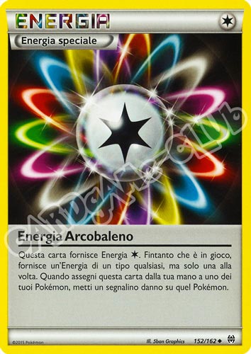 152 / 162 Energia Arcobaleno non comune normale (IT)  -PLAYED-