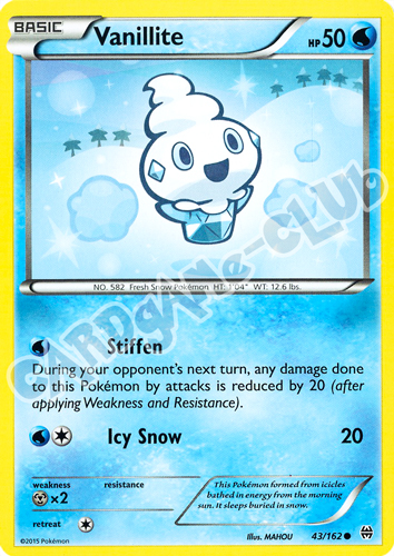 043 / 162 Vanillite comune normale (EN) -NEAR MINT-