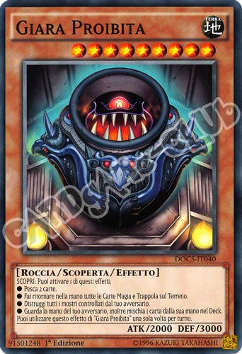 DOCS-IT040 Giara Proibita comune 1a Edizione (IT)