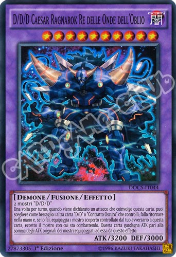DOCS-IT044 D/D/D/ Caesar Ragnarock Re delle Onde dell'Oblio super rara 1a Edizione (IT)