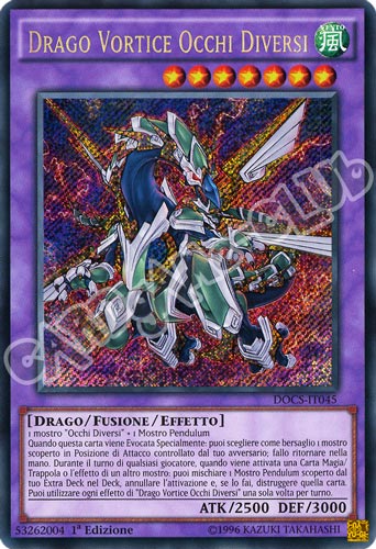 DOCS-IT045 Drago Vortice Occhi Diversi rara segreta 1a Edizione (IT)
