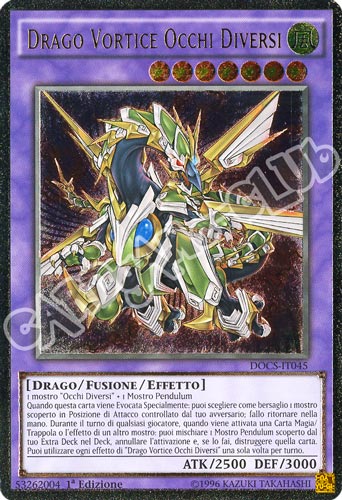 DOCS-IT045 Drago Vortice Occhi Diversi rara ultimate 1a Edizione (IT)