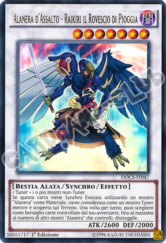 DOCS-IT047 Alanera d'Assalto - Raikiri il Rovescio di Pioggia ultra rara 1a Edizione (IT)