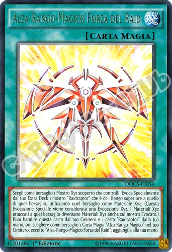 DOCS-IT054 Alza-rango-Magico Forza del Raid rara 1a Edizione (IT)
