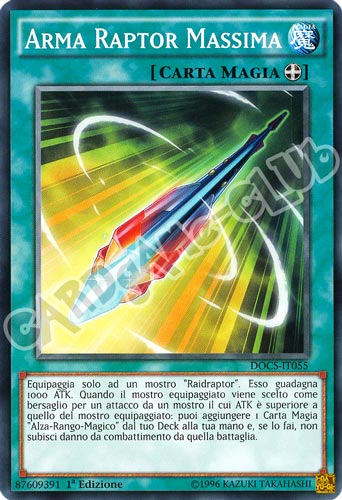 DOCS-IT055 Arma Raptor Massima comune 1a Edizione (IT)