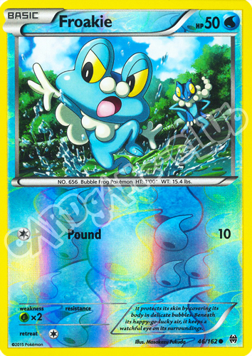 046 / 162 Froakie comune foil reverse (EN) -NEAR MINT-