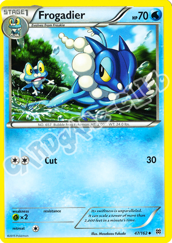 047 / 162 Frogadier non comune normale (EN) -NEAR MINT-