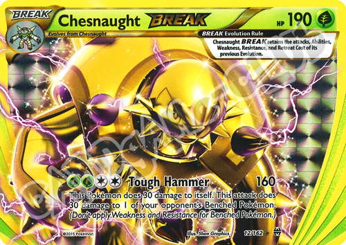012 / 162 Chesnaught BREAK rara BREAK foil (EN) -NEAR MINT-