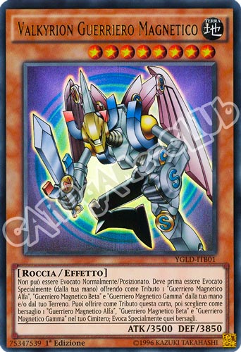 YGLD-ITB01 Valkyrion Guerriero Magnetico ultra rara 1a Edizione (IT) -NEAR MINT-