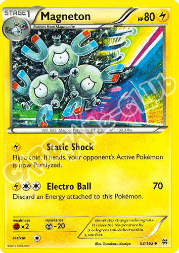 053 / 162 Magneton non comune normale (EN) -NEAR MINT-