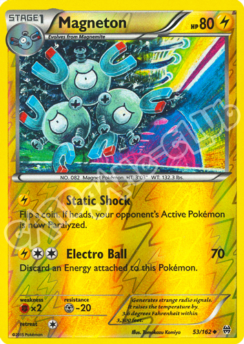 053 / 162 Magneton non comune foil reverse (EN) -NEAR MINT-