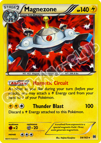 054 / 162 Magnezone rara foil (EN) -NEAR MINT-