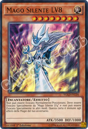 YGLD-ITC04 Mago Silente LV8 ultra rara 1a Edizione (IT) -NEAR MINT-