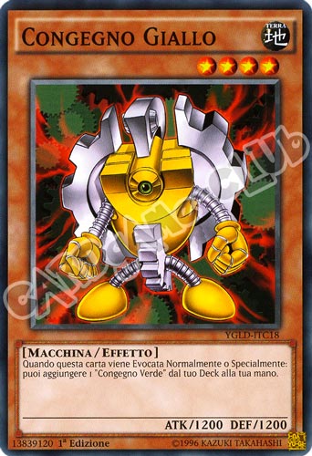 YGLD-ITC18 Congegno Giallo comune 1a Edizione (IT) -NEAR MINT-
