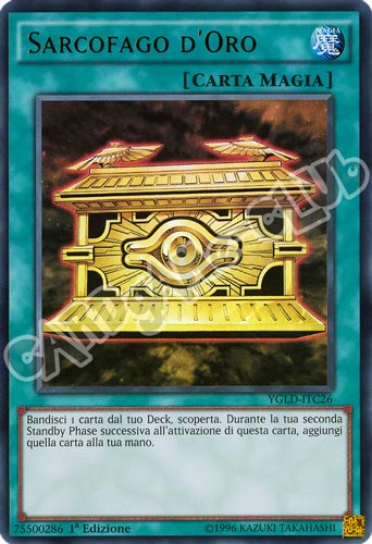 YGLD-ITC26 Sarcofago d'Oro ultra rara 1a Edizione (IT) -NEAR MINT-