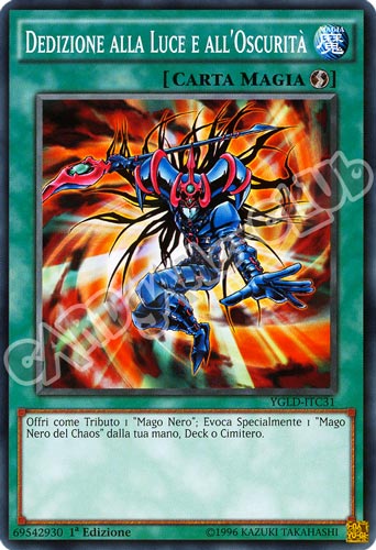 YGLD-ITC31 Dedizione alla Luce e all'Oscurita' comune 1a Edizione (IT) -NEAR MINT-