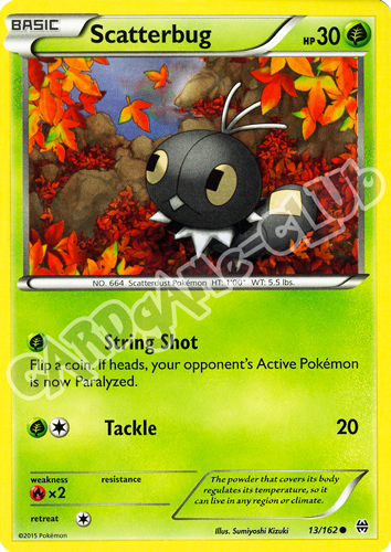 013 / 162 Scatterbug comune normale (EN) -NEAR MINT-