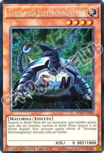 YGLD-ITA00 Tartaruga Elettromagnetica rara segreta Edizione Limitata (IT) -NEAR MINT-