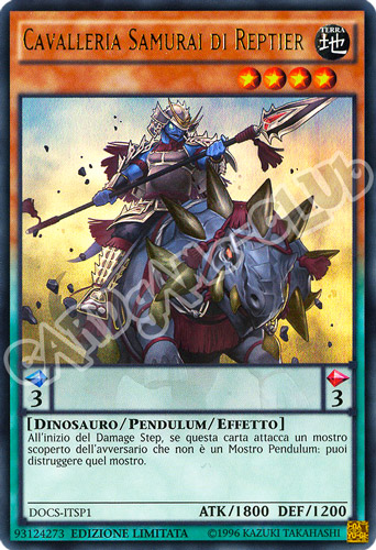 DOCS-ITSP1 Cavalleria Samurai di Reptier ultra rara Edizione Limitata (IT) -NEAR MINT-