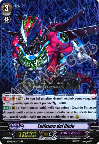 BT02-IT001 Tuffatore del Cielo tripla rara foil (IT) -NEAR MINT-