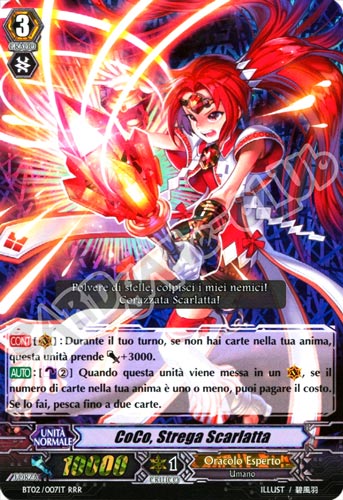 BT02-IT007 CoCo, Strega Scarlatta tripla rara foil (IT) -NEAR MINT-