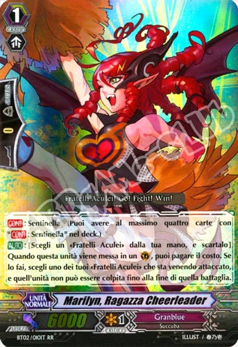 BT02-IT010 Marilyn, Ragazza Cheerleader doppia rara foil (IT) -NEAR MINT-