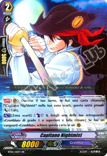 BT02-IT013 Capitano Nightmist doppia rara foil (IT) -NEAR MINT-