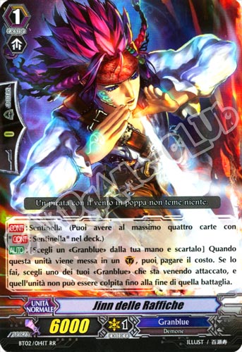BT02-IT014 Jinn delle Raffiche doppia rara foil (IT) -NEAR MINT-