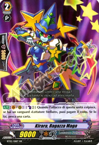BT02-IT018 Kirara, Ragazza Maga doppia rara foil (IT) -NEAR MINT-