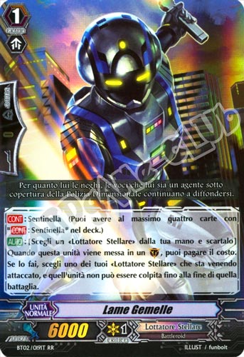 BT02-IT019 Lame Gemelle doppia rara foil (IT) -NEAR MINT-