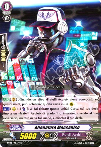 BT02-IT024 Allenatore Meccanico rara foil (IT) -NEAR MINT-