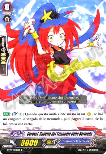 BT02-IT037 Caravel, Cadetto del Triangolo delle Bermuda rara foil (IT) -NEAR MINT-