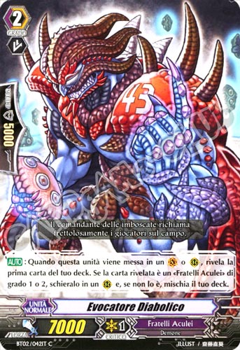 BT02-IT042 Evocatore Diabolico comune normale (IT) -NEAR MINT-