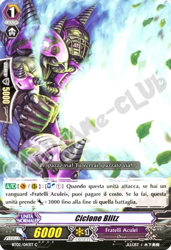 BT02-IT043 Ciclone Blitz comune normale (IT) -NEAR MINT-