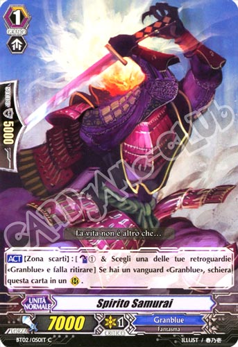 BT02-IT050 Spirito Samurai comune normale (IT) -NEAR MINT-
