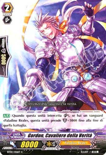 BT02-IT056 Gordon, Cavaliere della Verita' comune normale (IT) -NEAR MINT-
