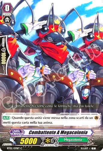 BT02-IT078 Combattente a Megacolonia comune normale (IT) -NEAR MINT-