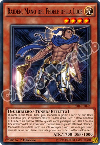 SR02-IT022 Raiden, Mano del Fedele della Luce comune 1a Edizione (IT) -NEAR MINT-