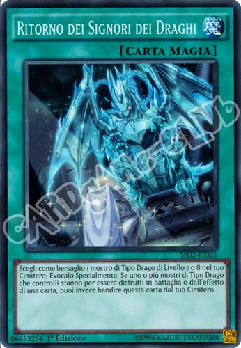 SR02-IT025 Ritorno dei Signori dei Draghi super rara 1a Edizione (IT) -NEAR MINT-
