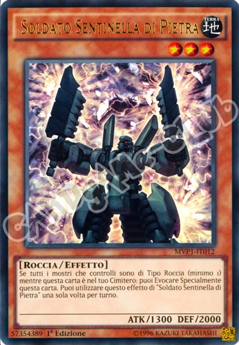 MVP1-IT012 Soldato sentinella di Pietra ultra rara 1a edizione (IT) -NEAR MINT-