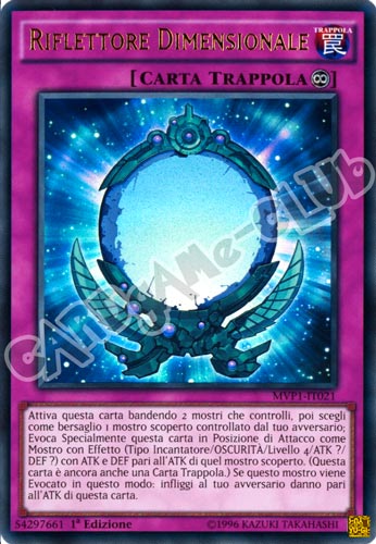 MVP1-IT021 Riflettore Dimensionale ultra rara 1a edizione (IT) -NEAR MINT-