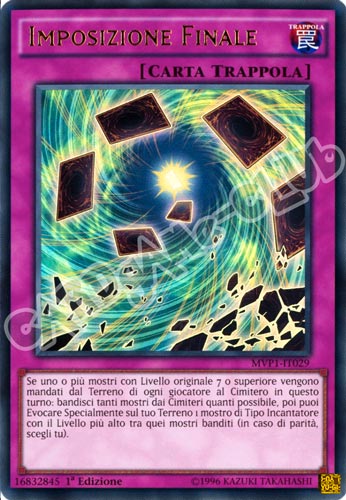 MVP1-IT029 Imposizione Finale ultra rara 1a edizione (IT) -NEAR MINT-