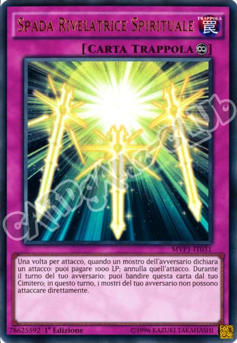 MVP1-IT031 Spada Rivelatrice Spirituale ultra rara 1a edizione (IT) -NEAR MINT-