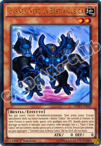 MVP1-IT033 Garnex Nero la Bestia Cubica ultra rara 1a edizione (IT) -PLAYED-
