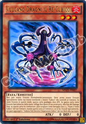 MVP1-IT037 Vulcano Dragni il Re Cubico ultra rara 1a edizione (IT) -NEAR MINT-