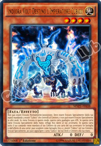 MVP1-IT038 Indiora Volt Destino l'Imperatore Cubico ultra rara 1a edizione (IT) -NEAR MINT-