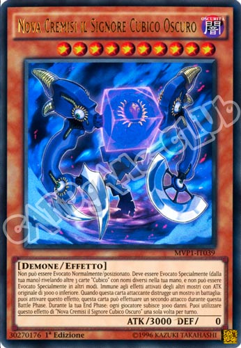 MVP1-IT039 Nova Cremisi il Signore Cubico Oscuro ultra rara 1a edizione (IT) -NEAR MINT-